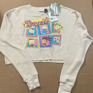 Forever 21 Nickelodeon Rugrats Long Sleeve Crop Top S/M NWT